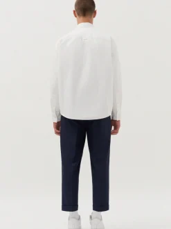 Studio Seidensticker Herren Wattiertes Hemd - Oversized Fit in weiß