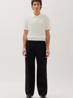 Studio Seidensticker Herren Strick Polo - Regular Fit in ecru