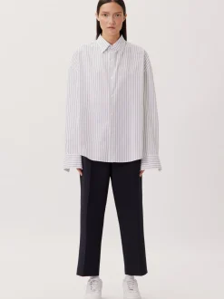 Studio Seidensticker Unisex Hemd - Oversized Fit in blau