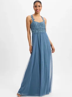 Suddenly Princess Damen Abendkleid in blau - Länge: lang