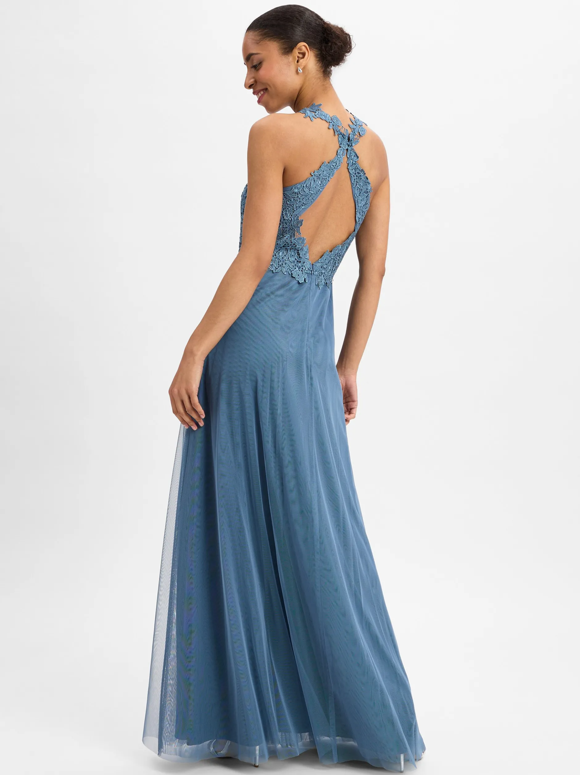 Suddenly Princess Damen Abendkleid in blau - Länge: lang