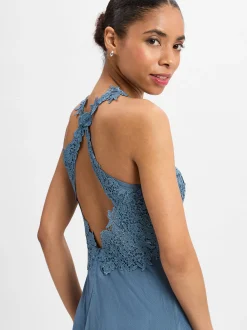 Suddenly Princess Damen Abendkleid in blau - Länge: lang