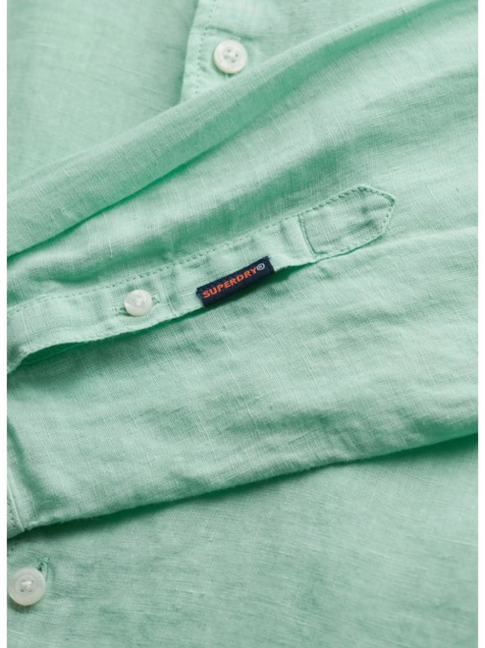Superdry Herren Hemd in grün - Ärmel: langarm
