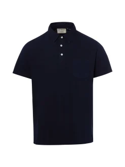 Superdry Herren Poloshirt mit Leinen in marine