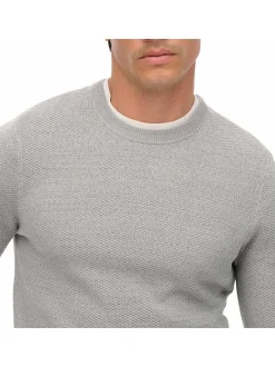 Superdry Herren Strickpullover in hellgrau