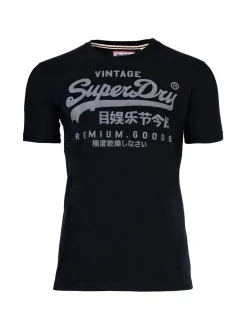 Superdry Herren T-Shirt 1er Pack in blau