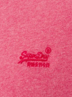 Superdry Herren T-Shirt in pink ecru - Ärmel: kurzarm