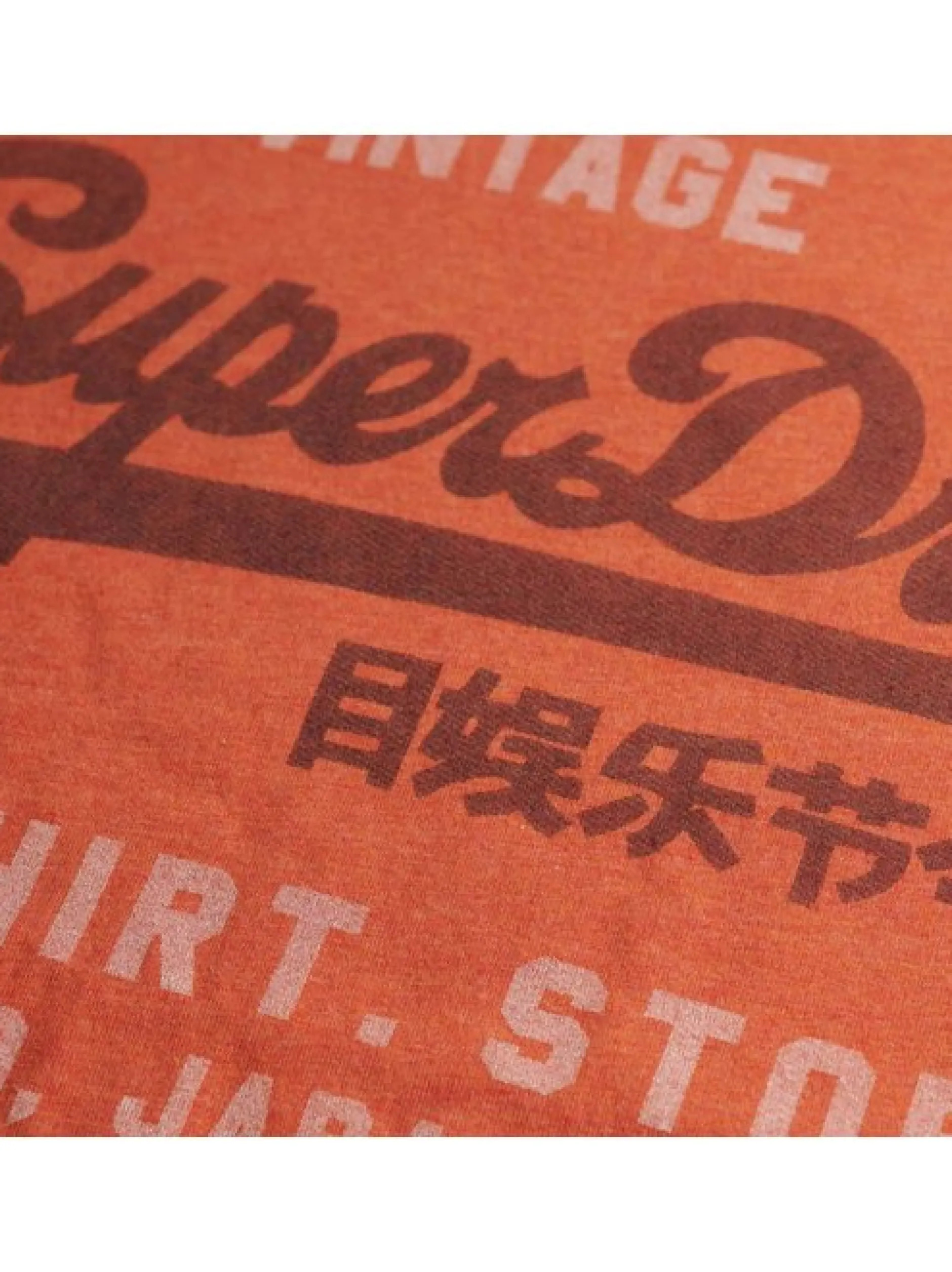 Superdry Herren T-Shirt in rot - Ausschnitt: Rundhals