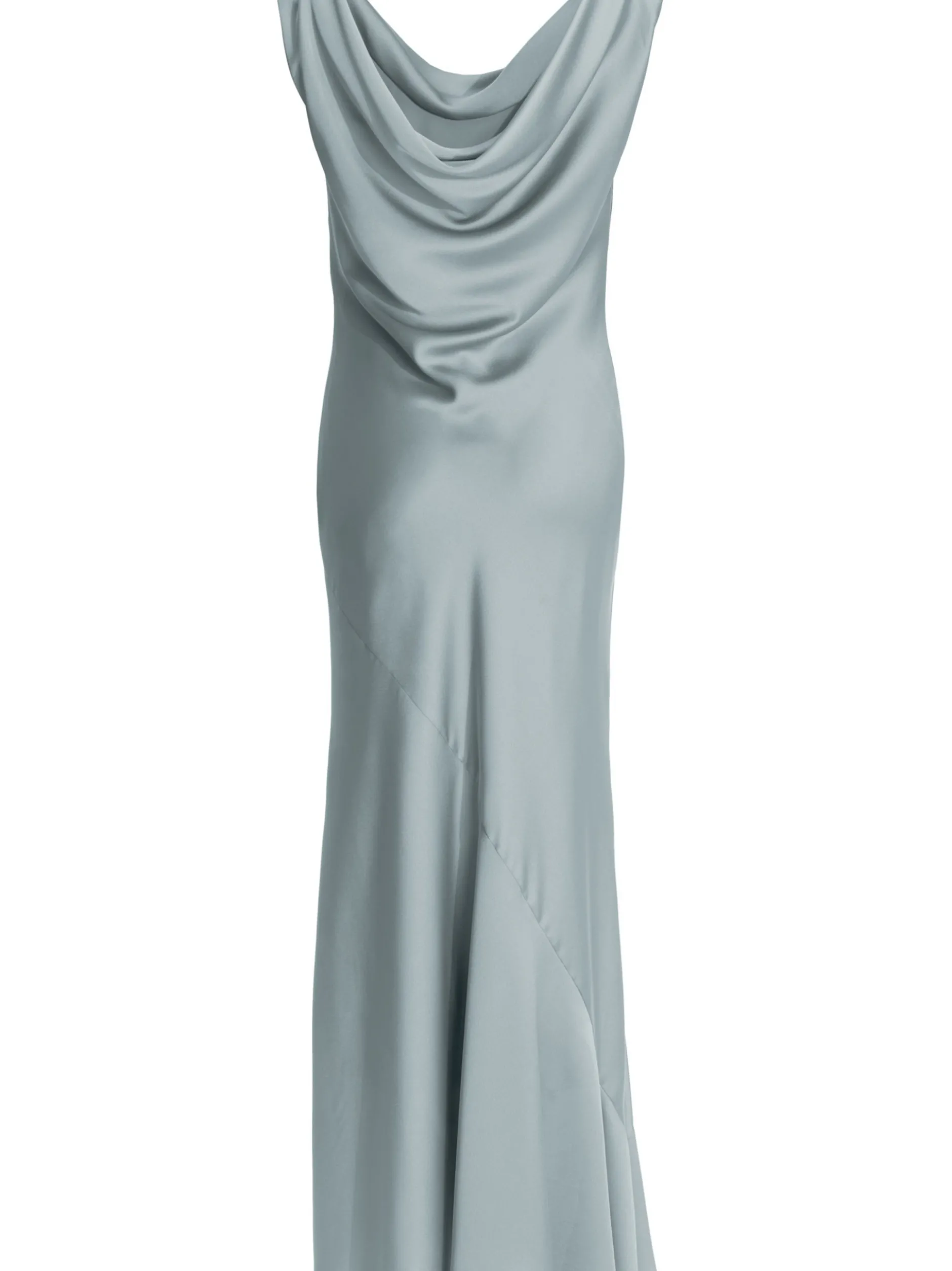 Swing Damen Abendkleid in blau - Ausschnitt: Wasserfall