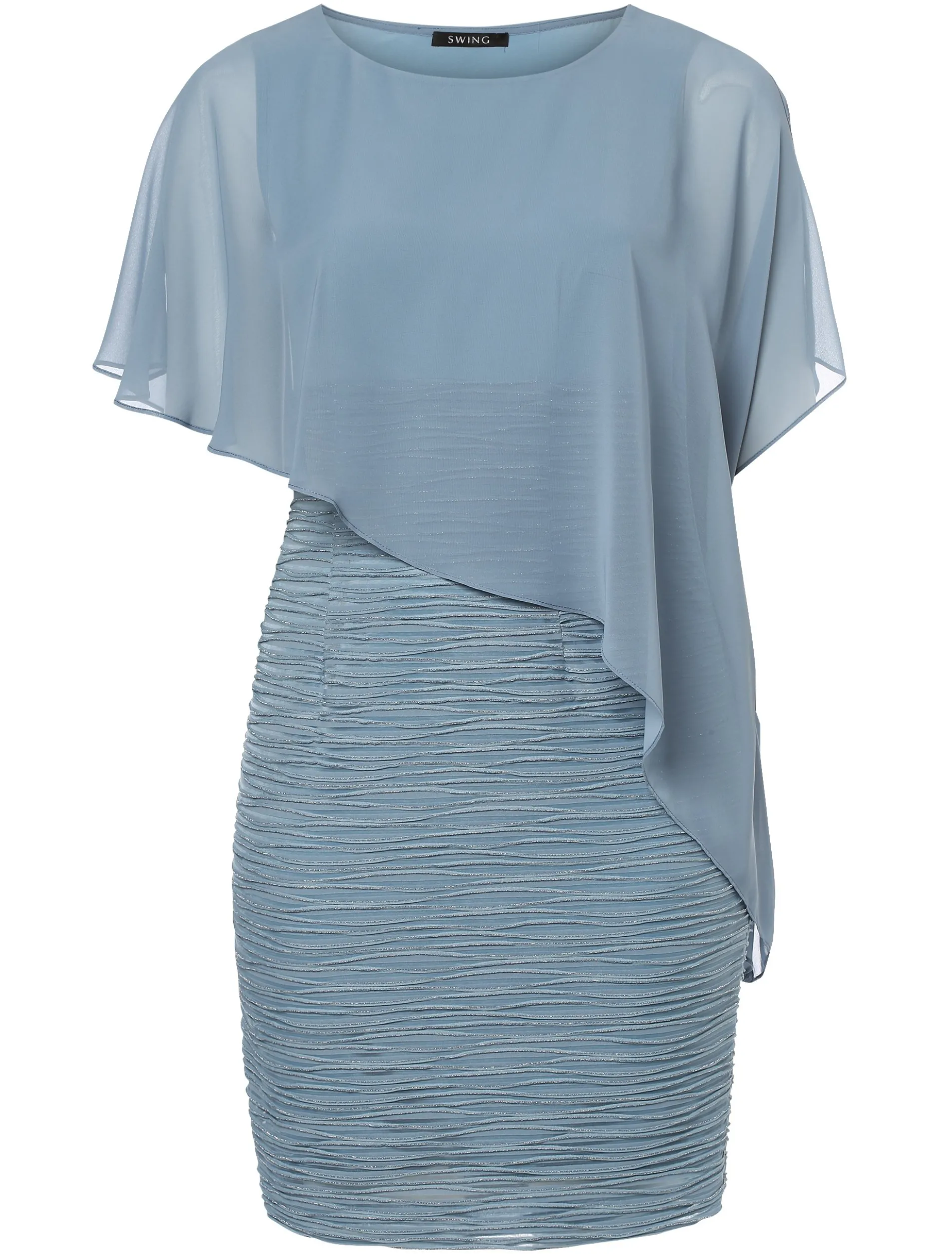 Swing Damen Abendkleid in hellblau - Länge: knielang