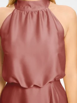 Swing Damen Abendkleid in rosenholz - Ärmel: ohne Arm