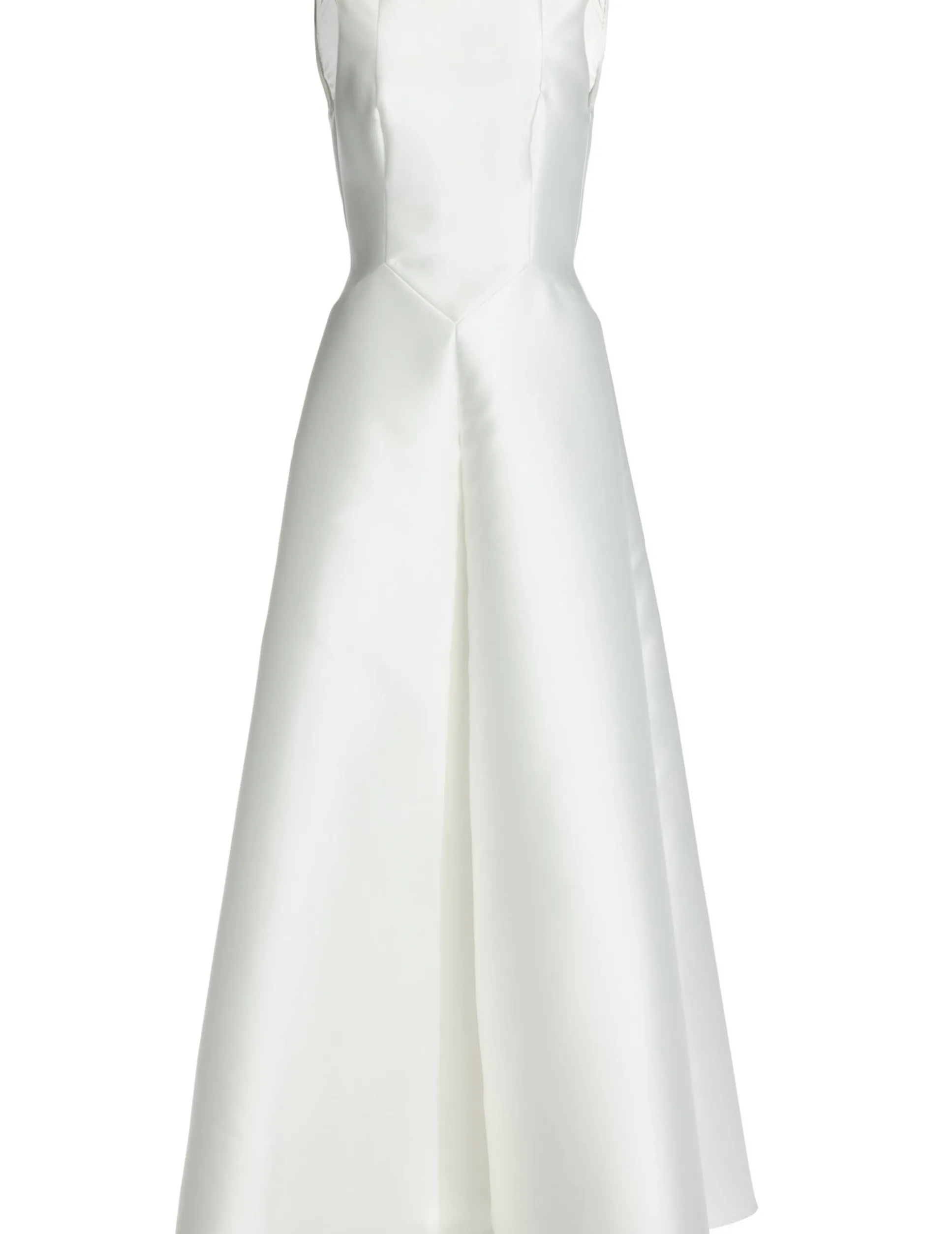 Swing Damen Abendkleid in weiß - Ausschnitt: Rundhals