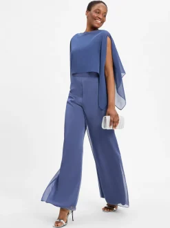 Swing Damen Chiffon-Stola in blau