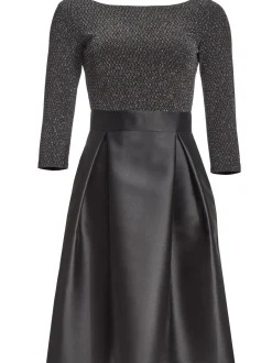 Swing Damen Cocktailkleid in schwarz silber