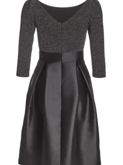 Swing Damen Cocktailkleid in schwarz silber