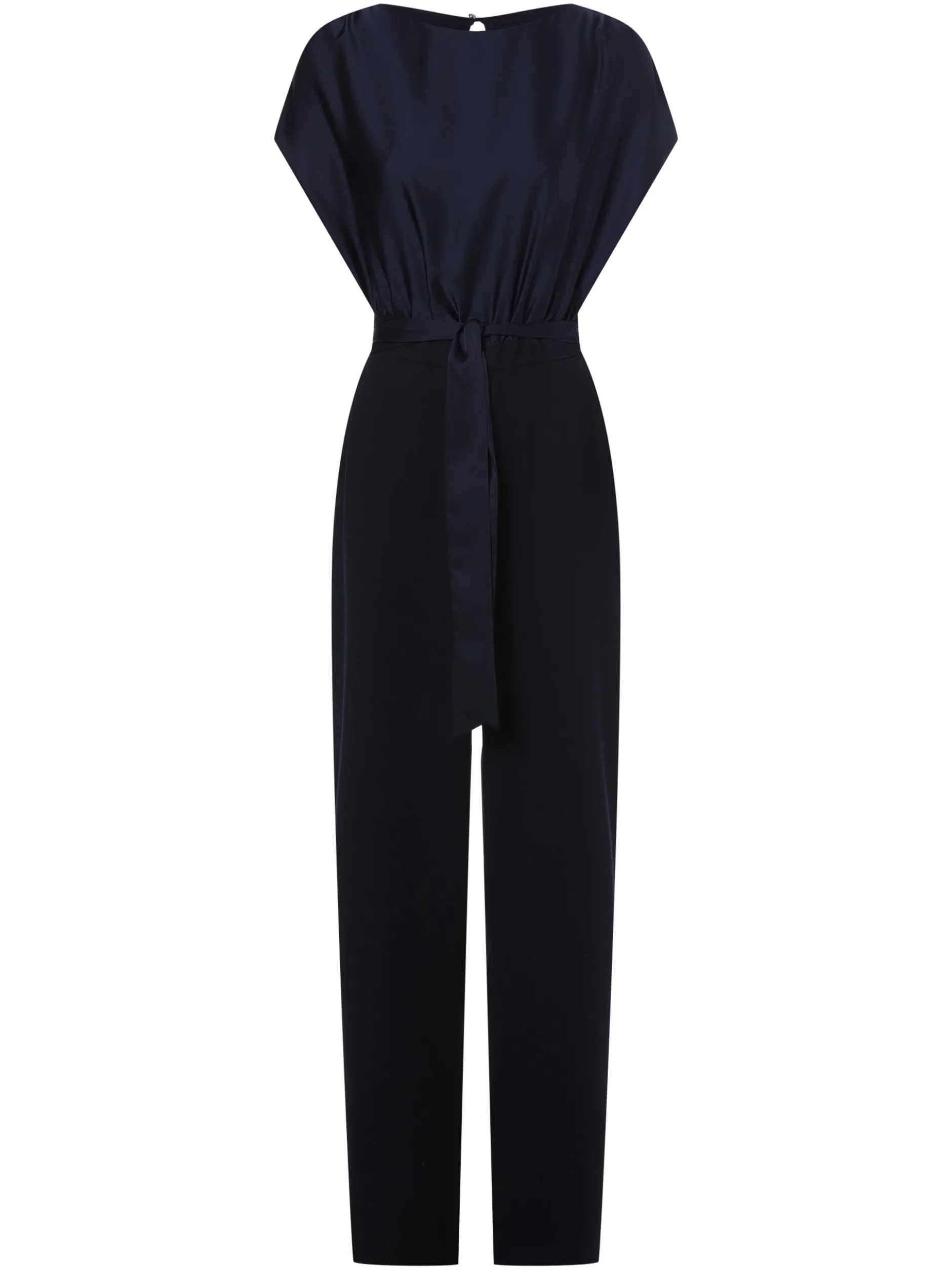 Swing Damen Jumpsuit in marine - Ärmel: ohne Arm