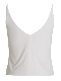 Swing Damen Pailletten-Top in silber beige