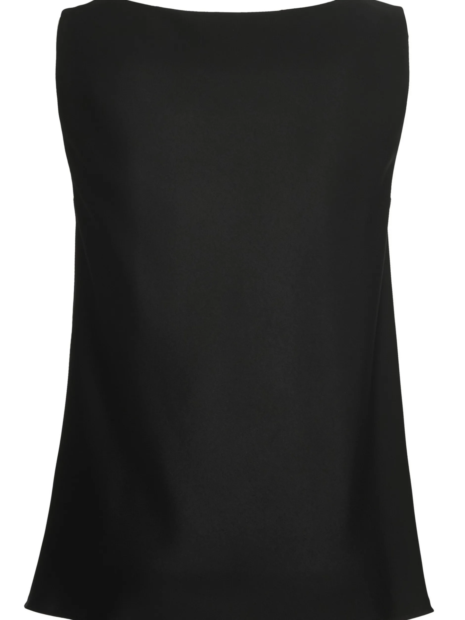 Swing Damen Satintop in schwarz - Ausschnitt: Wasserfall
