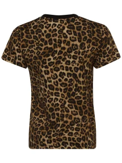 The Kooples Damen T-Shirt in schwarz beige