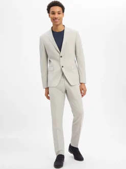Tiger of Sweden Herren Baukasten-Anzughose mit Woll-Anteil - Tenuta in hellgrau