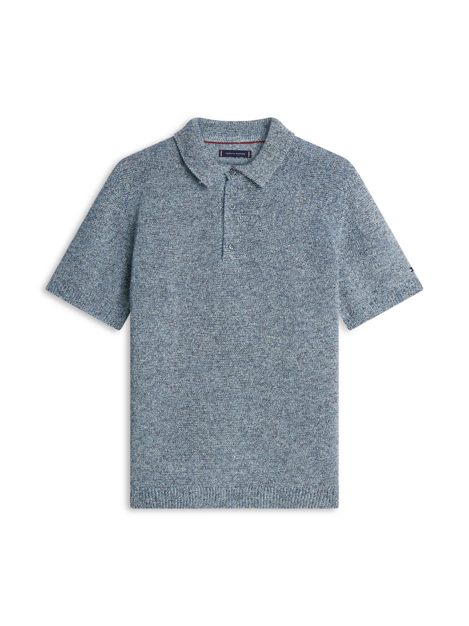 Tommy Hilfiger Tailored Herren Strick-Poloshirt in blau marine