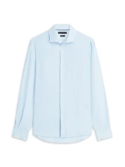 Tommy Hilfiger Tailored Herren Leinenhemd in hellblau