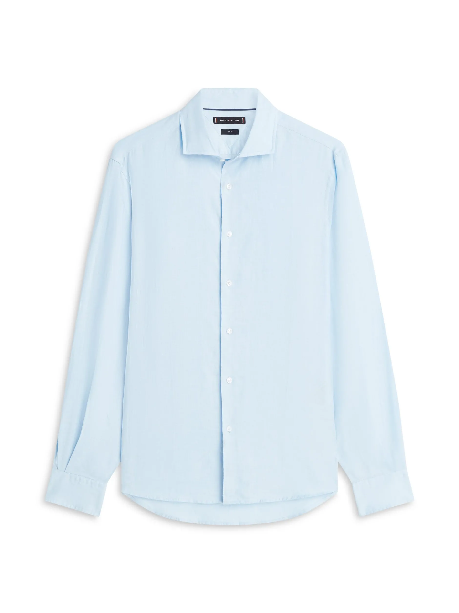 Tommy Hilfiger Tailored Herren Leinenhemd in hellblau