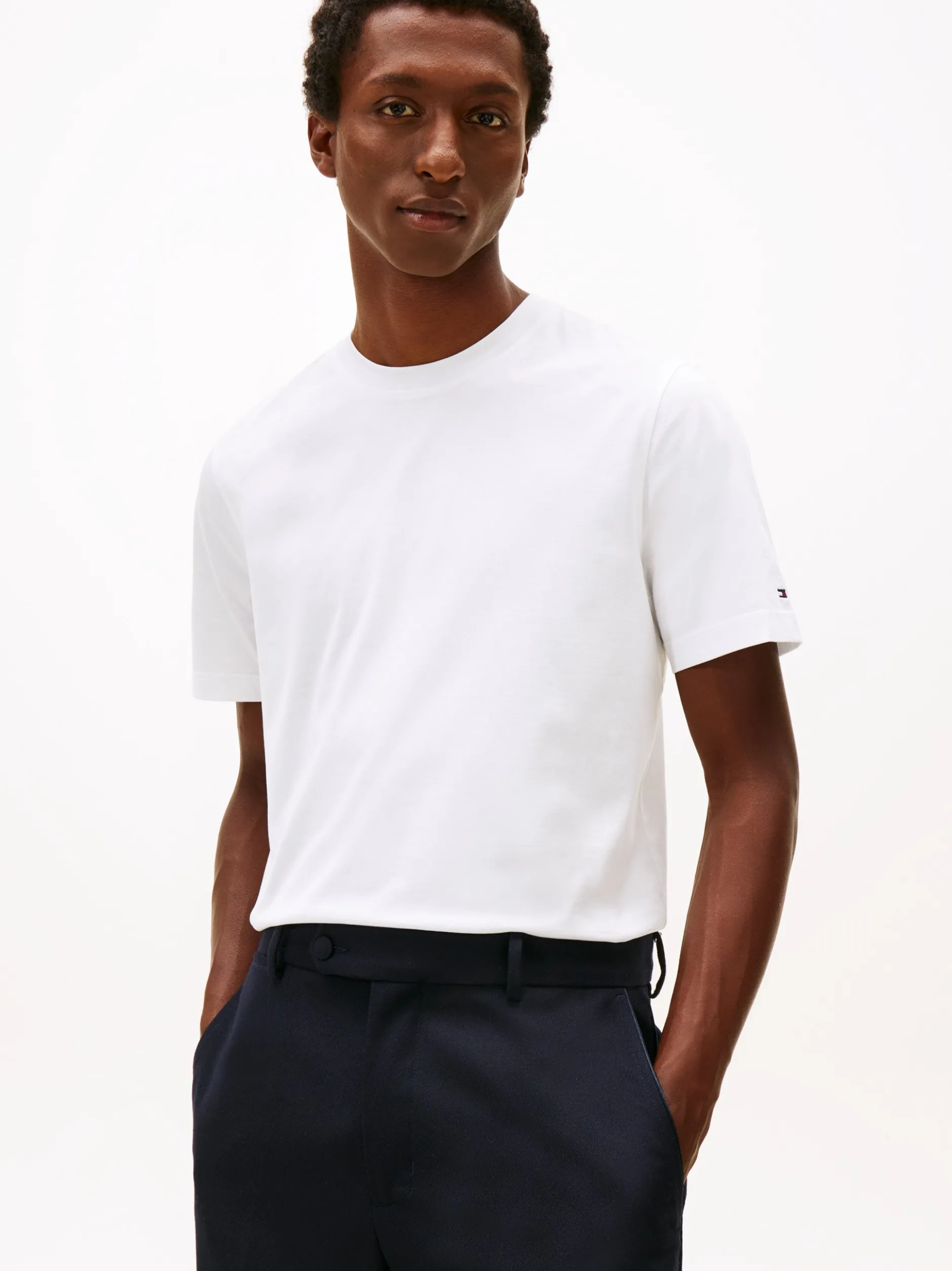 Tommy Hilfiger Tailored Herren T-Shirt in weiß