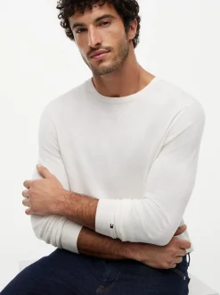 Tommy Hilfiger Tailored Herren Strickpullover in ecru