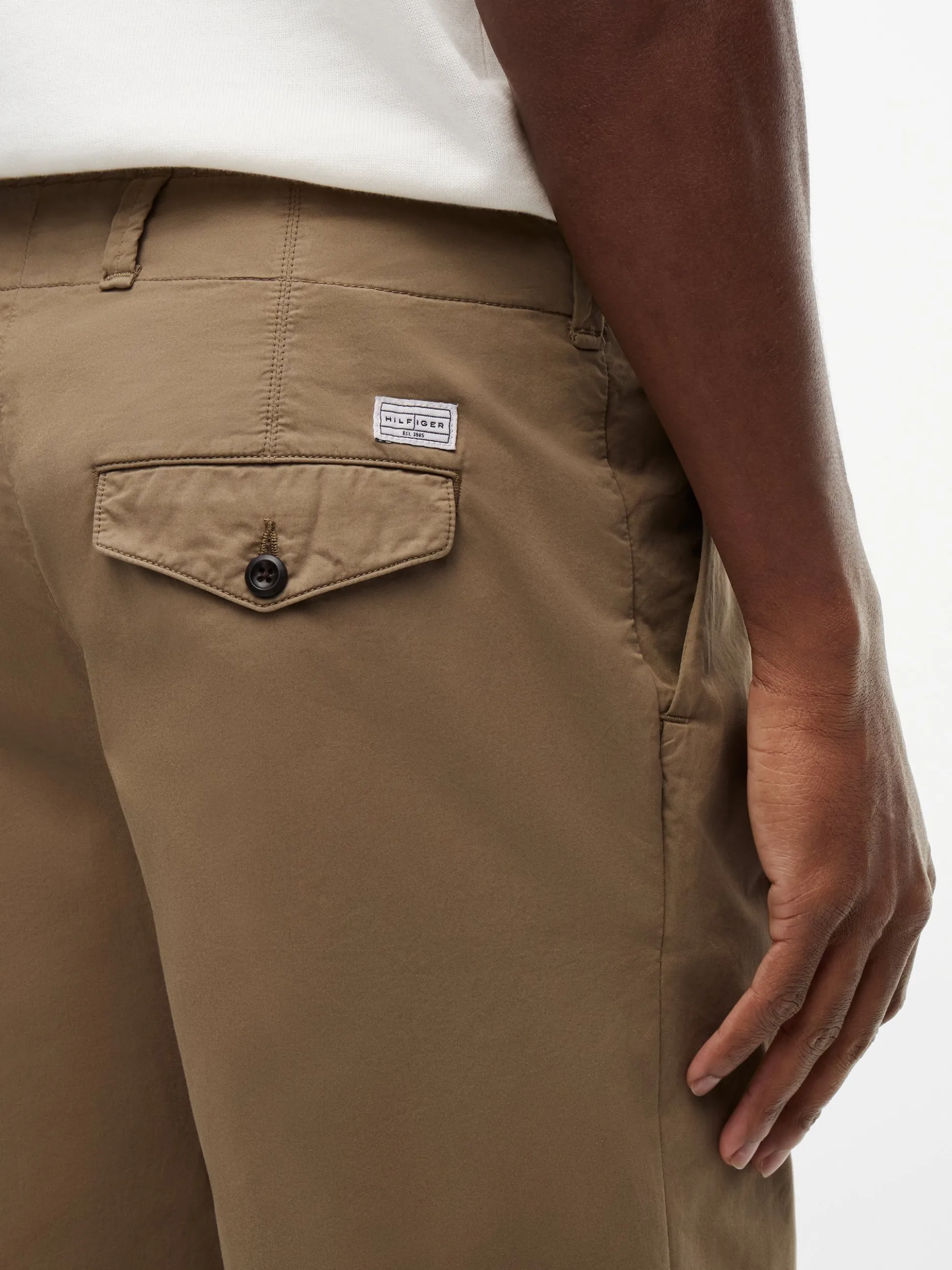 Tommy Hilfiger Tailored Herren Bundfaltenhose - River in schilf
