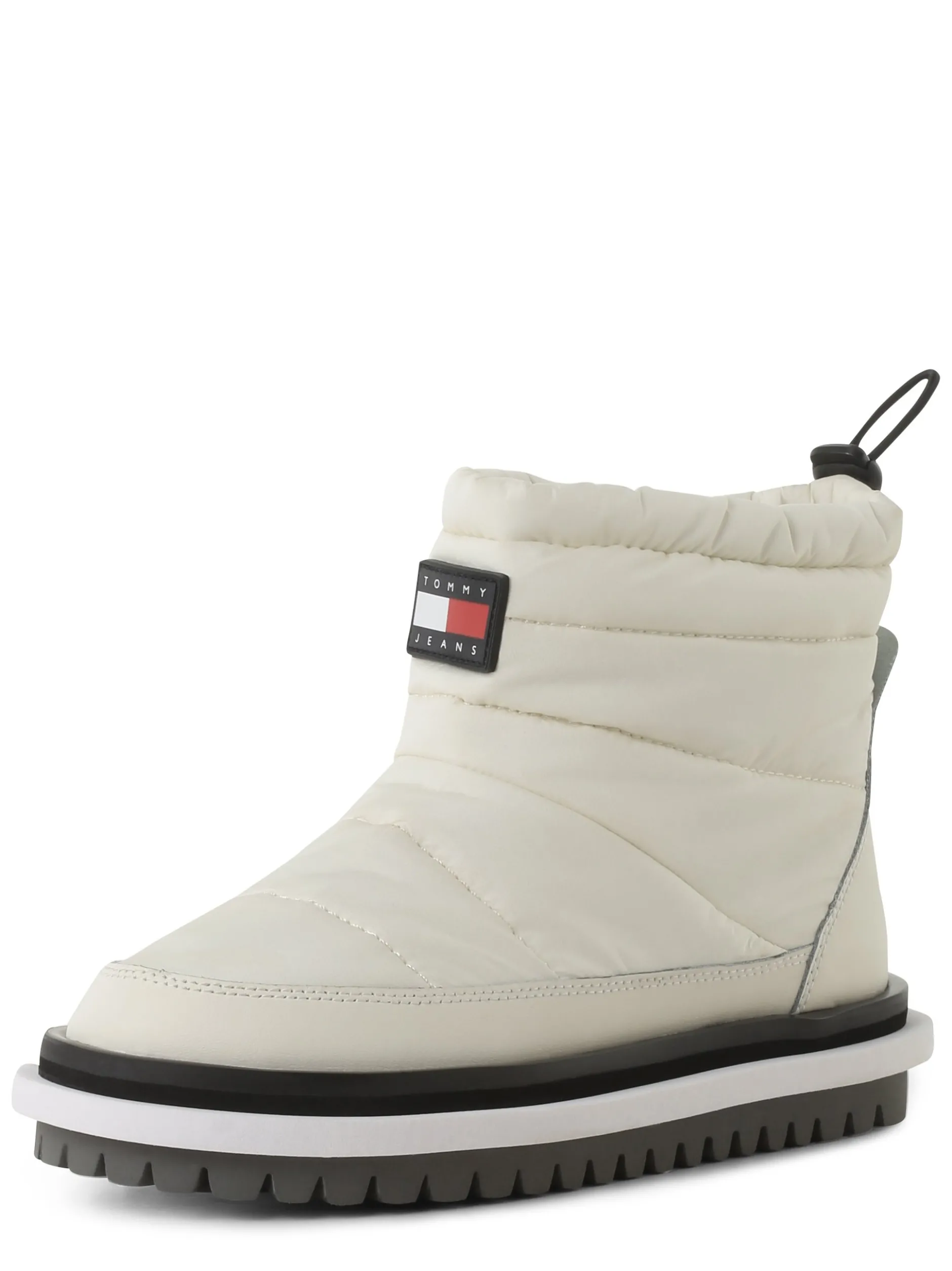 Tommy Jeans Damen Boots mit Leder-Anteil in vanille