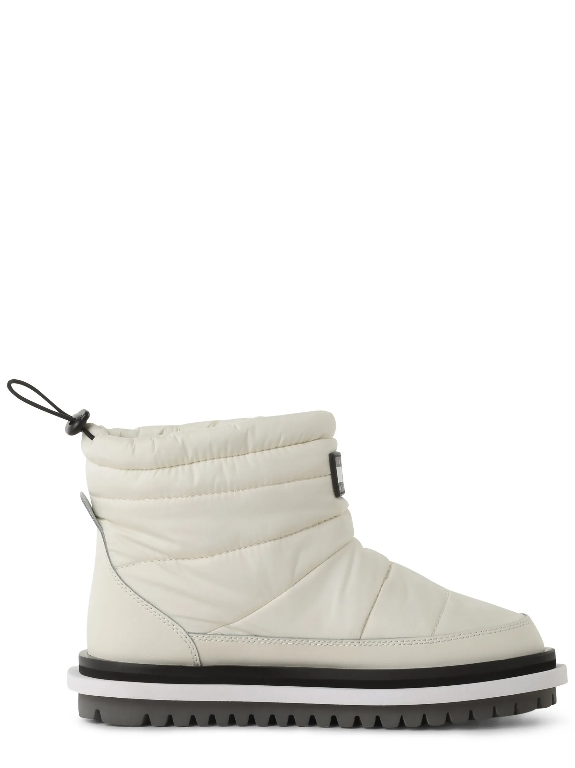 Tommy Jeans Damen Boots mit Leder-Anteil in vanille