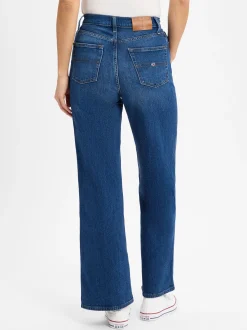 Tommy Jeans Damen Jeans - Claire High Wide in dark stone