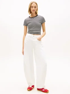 Tommy Jeans Damen Jeans in ecru - Länge: lang