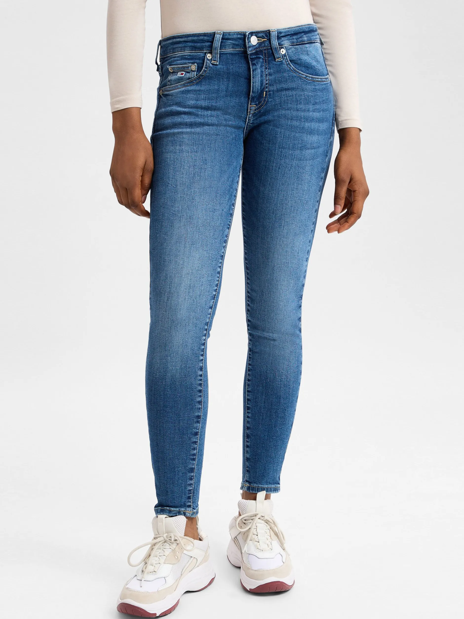 Tommy Jeans Damen Jeans - Sophie in medium stone
