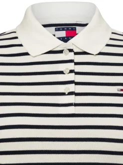 Tommy Jeans Damen Poloshirt in weiß marine