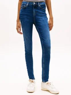 Tommy Jeans Damen Skinny Jeans - Nora in denim