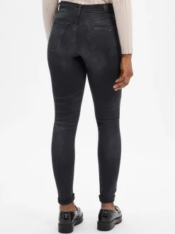 Tommy Jeans Damen Skinny Jeans - Nora in anthrazit