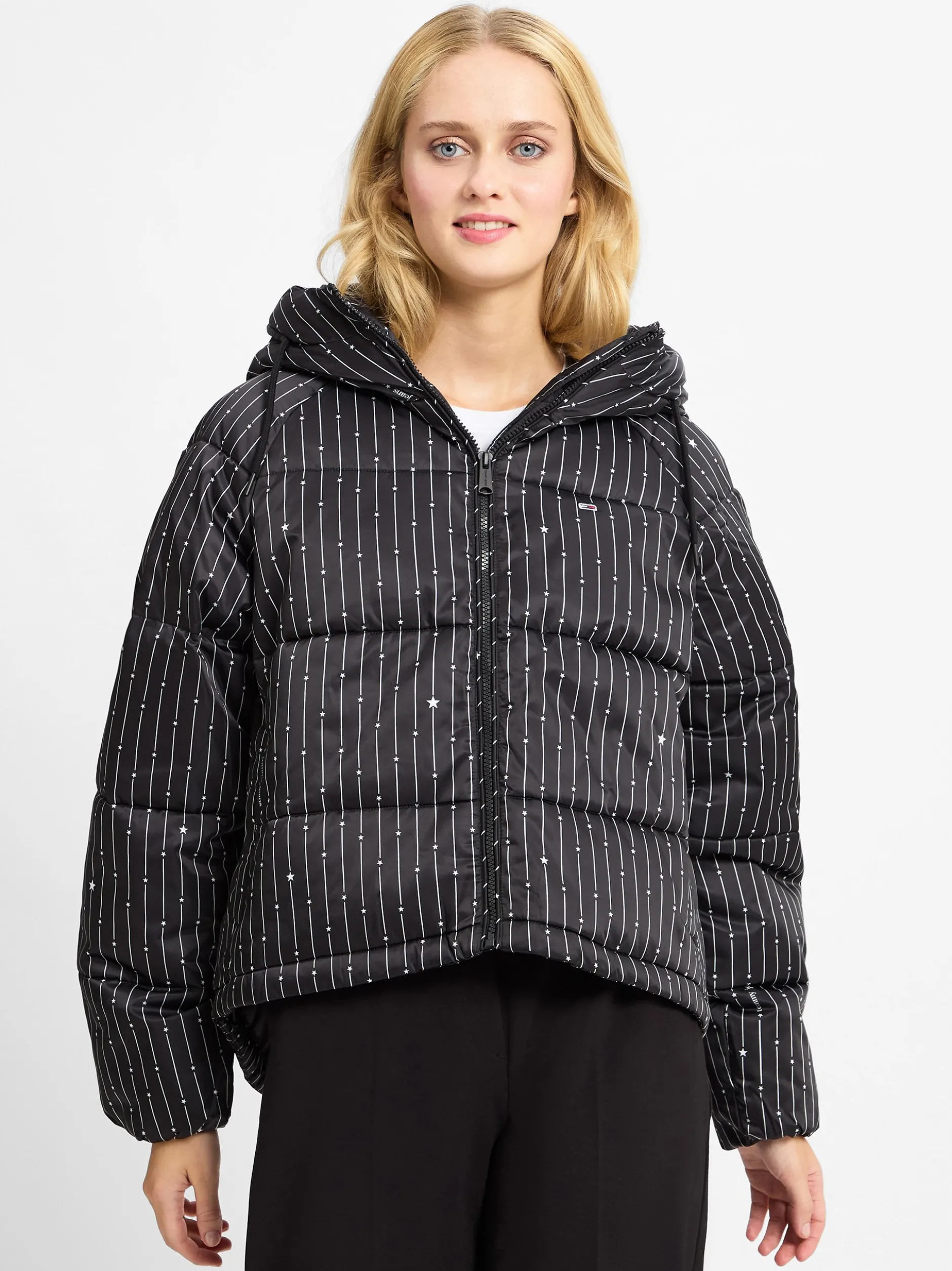 Tommy Jeans Damen Steppjacke in schwarz