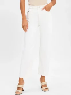 Tommy Jeans Damen Straight Fit Jeans - Layla in weiß