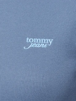 Tommy Jeans Damen T-Shirt in blau - Ausschnitt: Rundhals