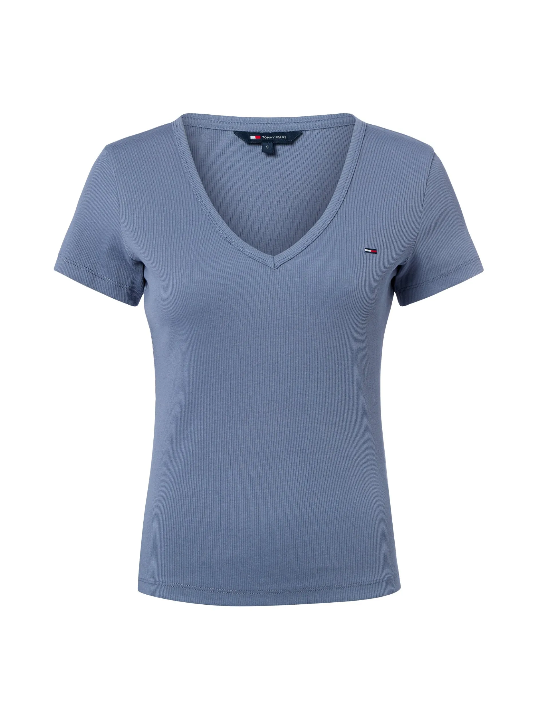 Tommy Jeans Damen T-Shirt in blau - Ärmel: extra kurz