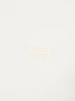 Tommy Jeans Damen T-Shirt in ecru - Ausschnitt: Rundhals