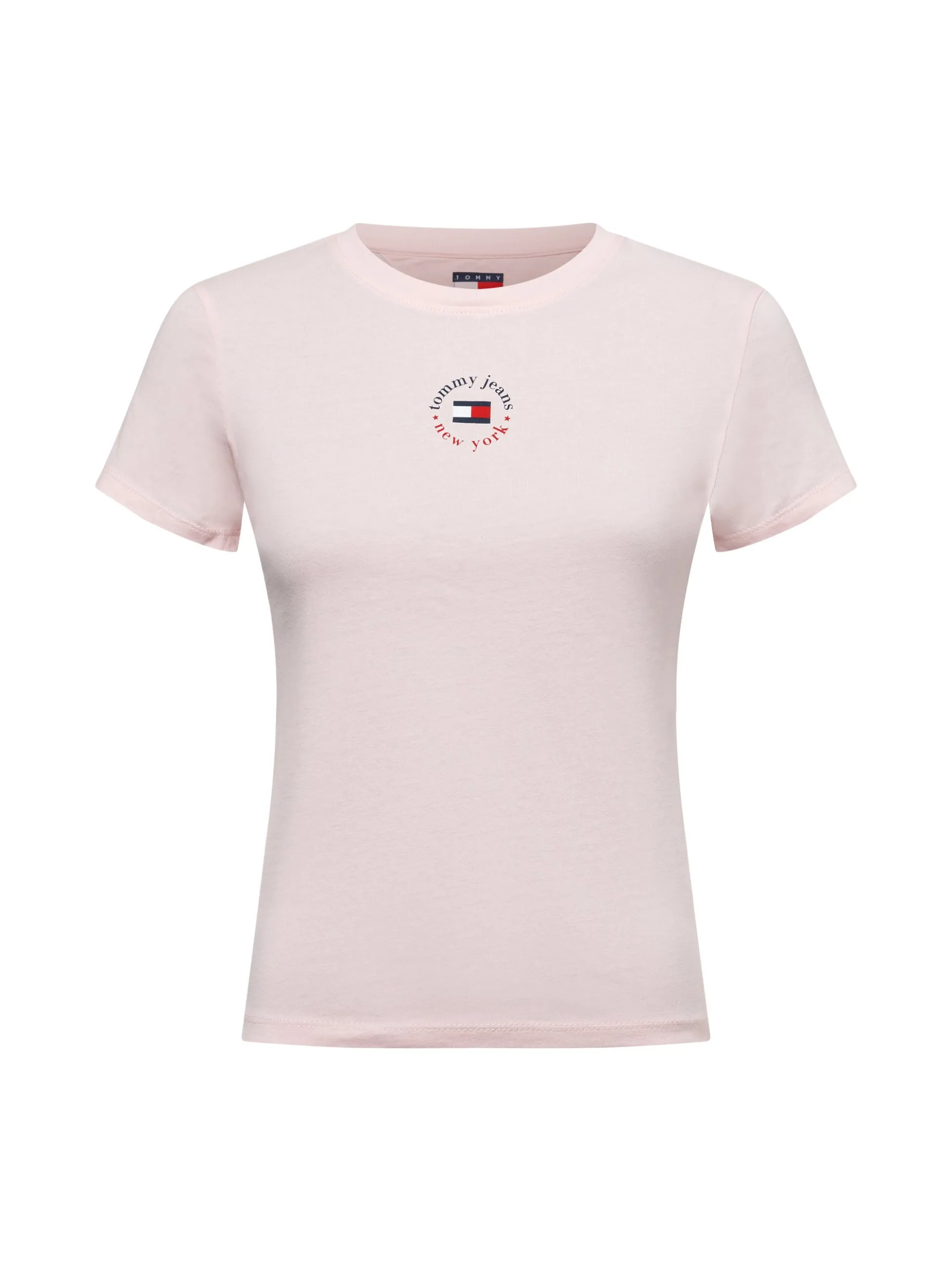 Tommy Jeans Damen T-Shirt in rosa - Ausschnitt: Rundhals