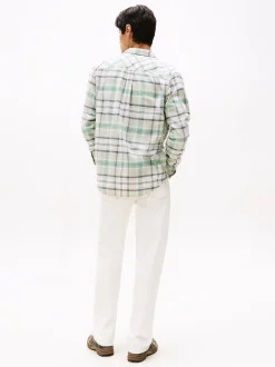 Tommy Jeans Herren Freizeithemd in lind grau