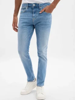 Tommy Jeans Herren Jeans in light stone - Länge: lang