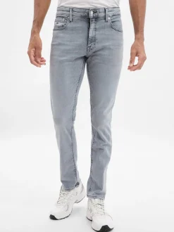 Tommy Jeans Herren Jeans - Scanton Slim in hellgrau