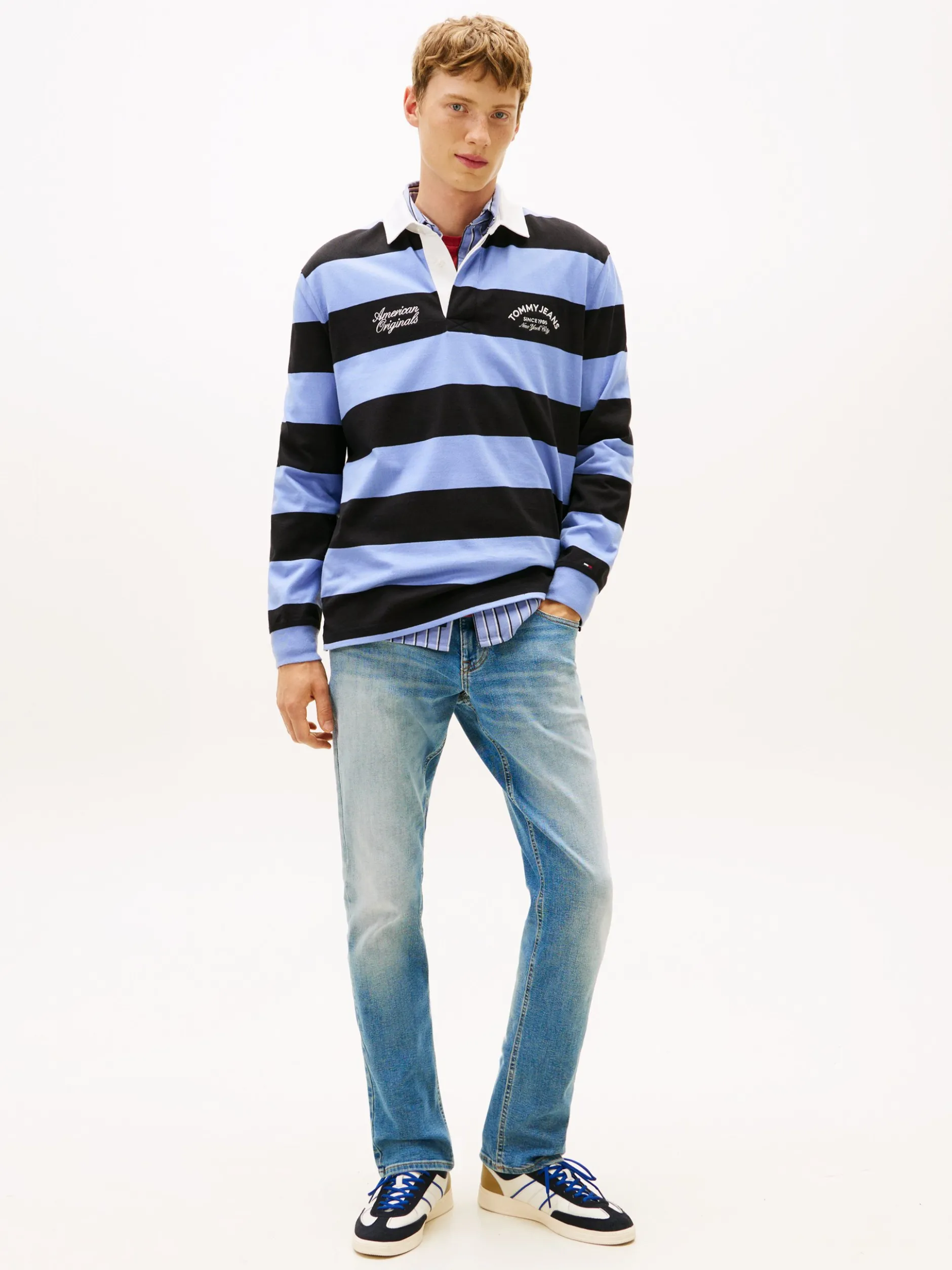 Tommy Jeans Herren Jeans - Scanton Slim in bleached