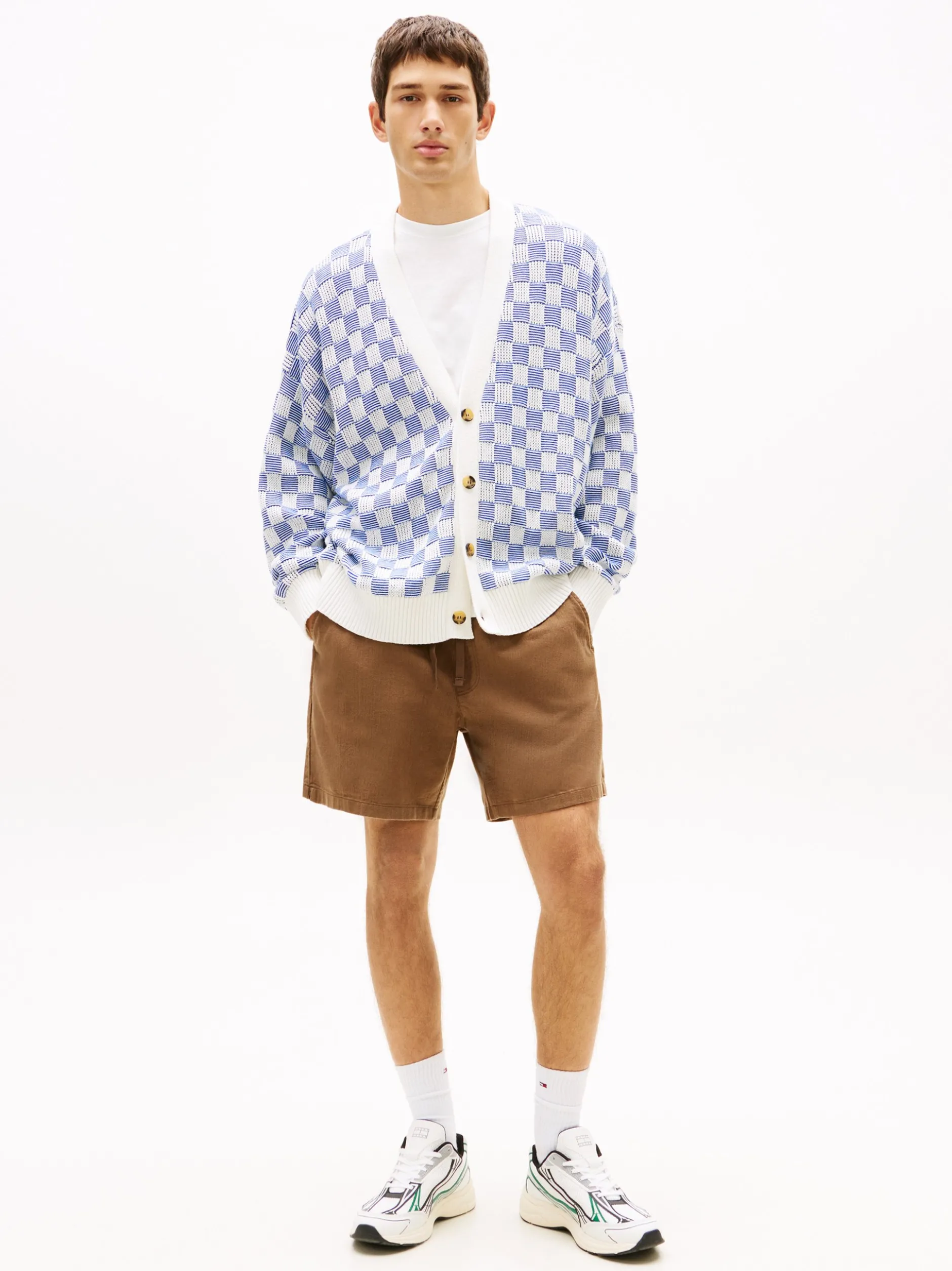 Tommy Jeans Herren Shorts in braun - Länge: kurz