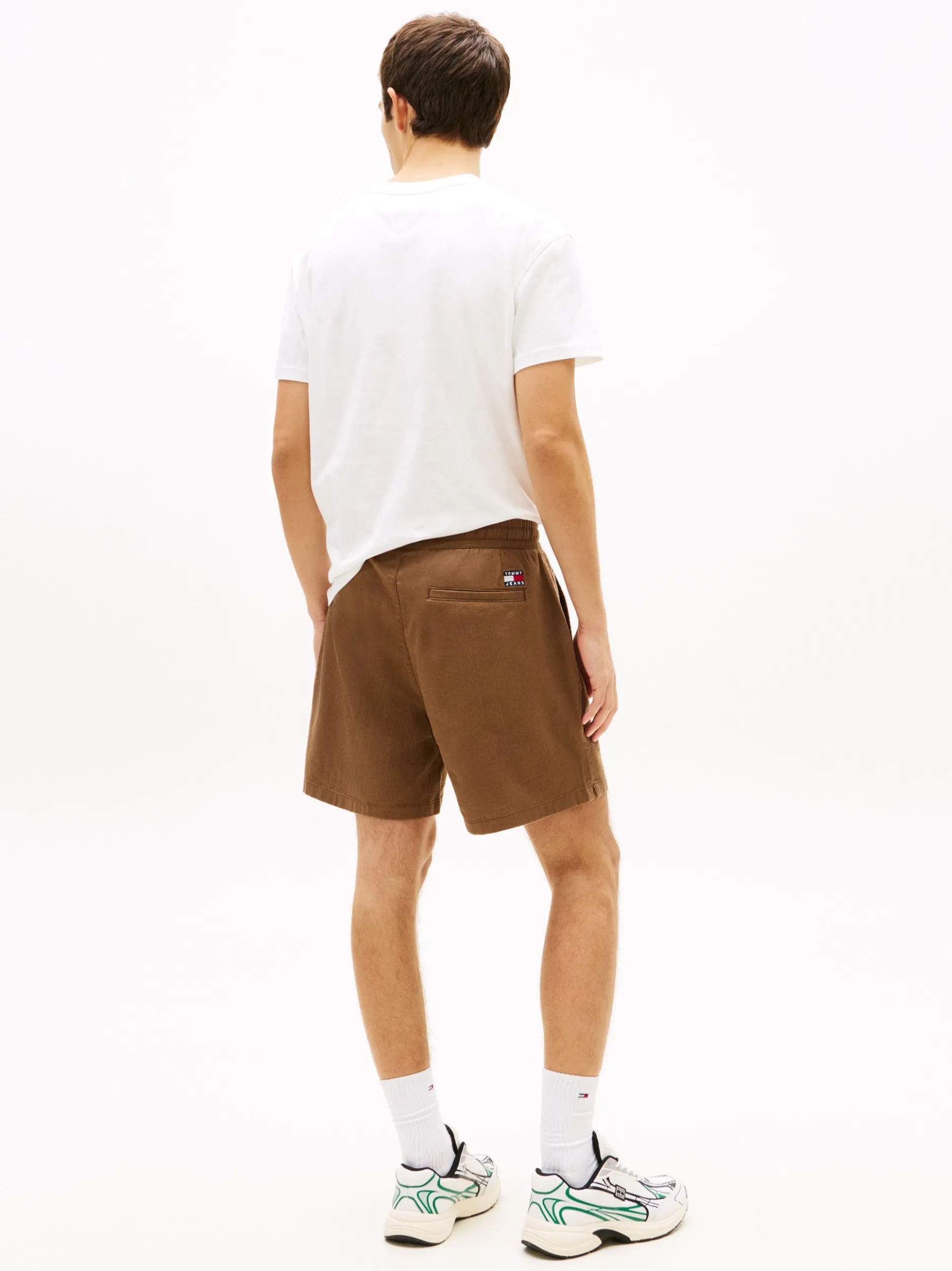 Tommy Jeans Herren Shorts in braun - Länge: kurz
